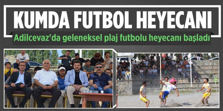 Adilcevaz'da Plaj Futbolu Heyecanı